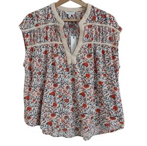 Lucky Brand Floral Print Top